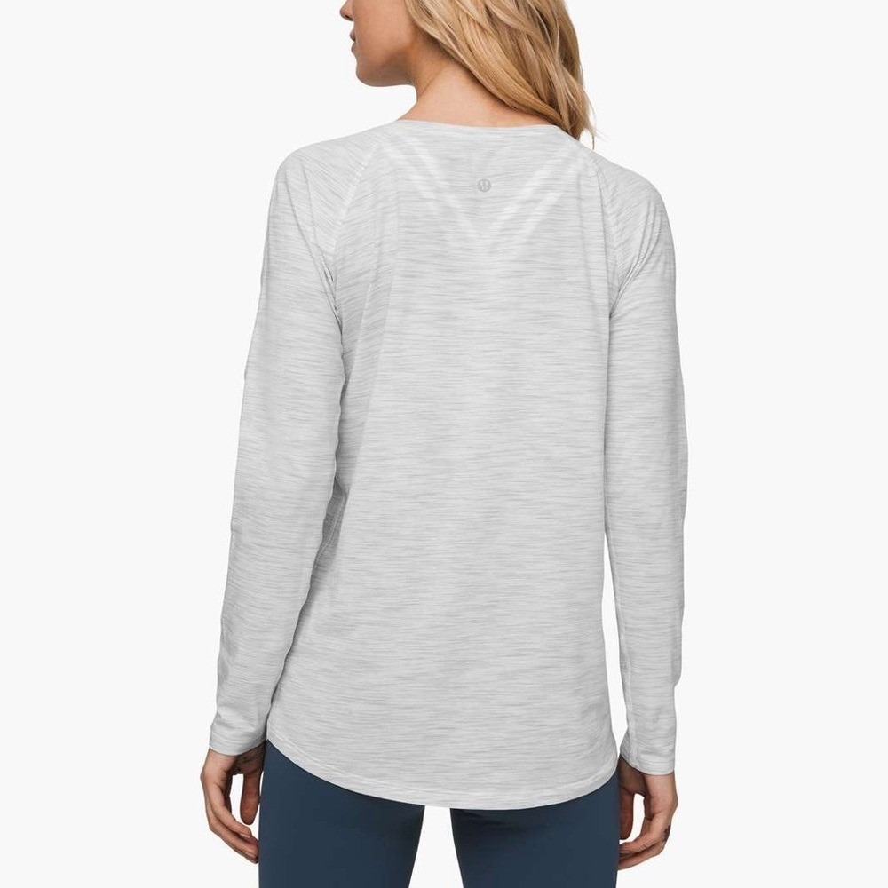Lululemon 'Emerald' Long Sleeve Workout Shirt in 3 Color Space Dye - Picture 2 of 9